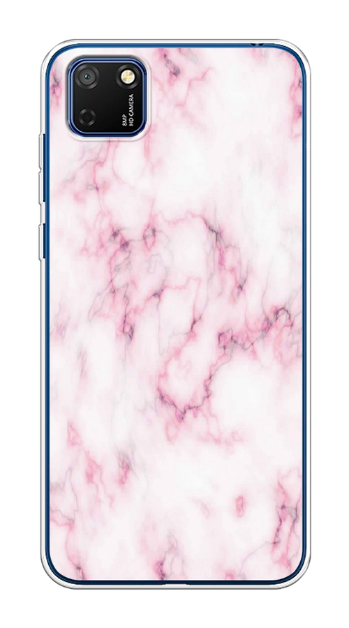 

Чехол на Honor 9S, Huawei Y5p "Мрамор с розовым", Белый;розовый, 6103750-1