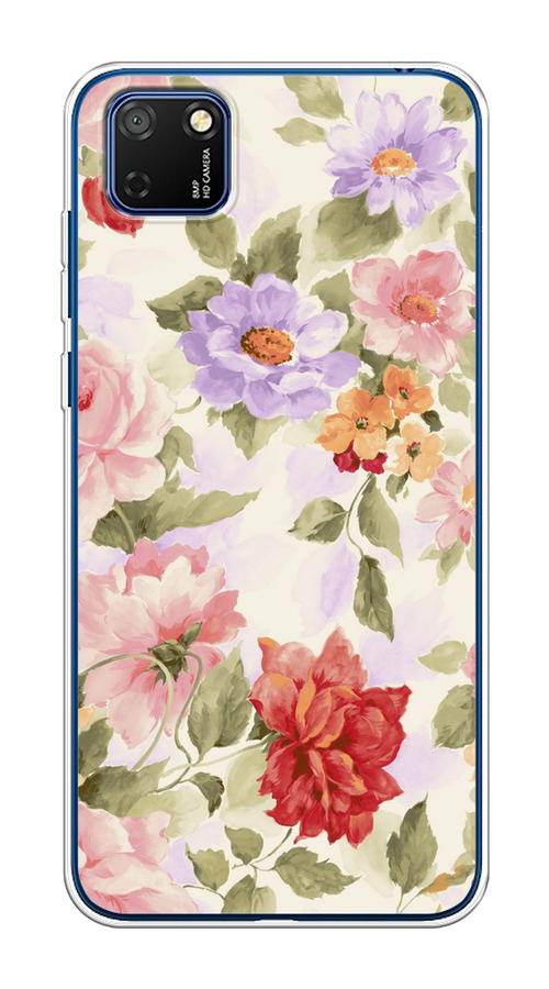 

Чехол на Honor 9S, Huawei Y5p "Акварельные пионы", Розовый;бежевый, 6103750-1