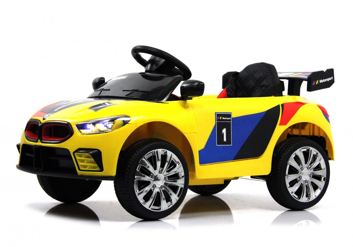 RiverToys Детский электромобиль F444FF желтый