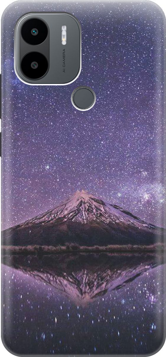 

Чехол на Xiaomi Redmi A1+ с принтом "Гора и звездное небо", Синий;фиолетовый, 158128