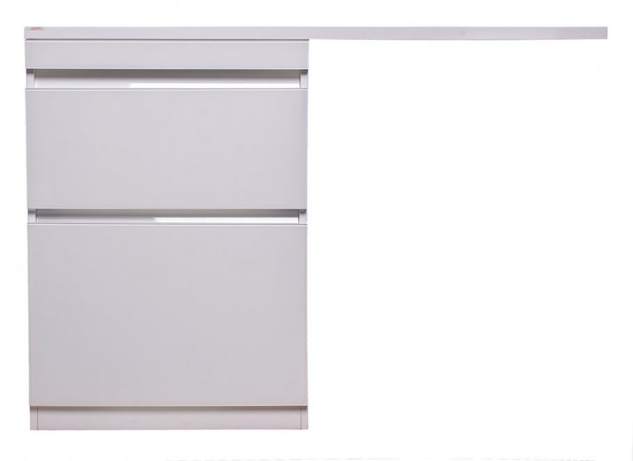 

Style Line Тумба с раковиной Даймонд 120 L Люкс Plus напольная белая