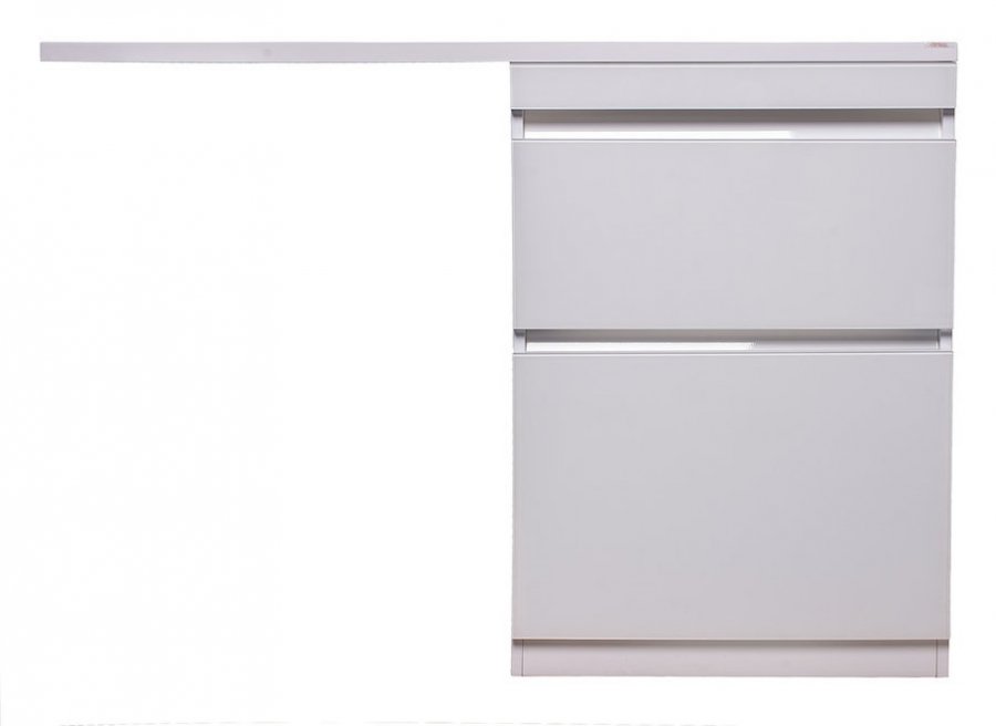 

Style Line Тумба с раковиной Даймонд 120 R Люкс Plus напольная белая