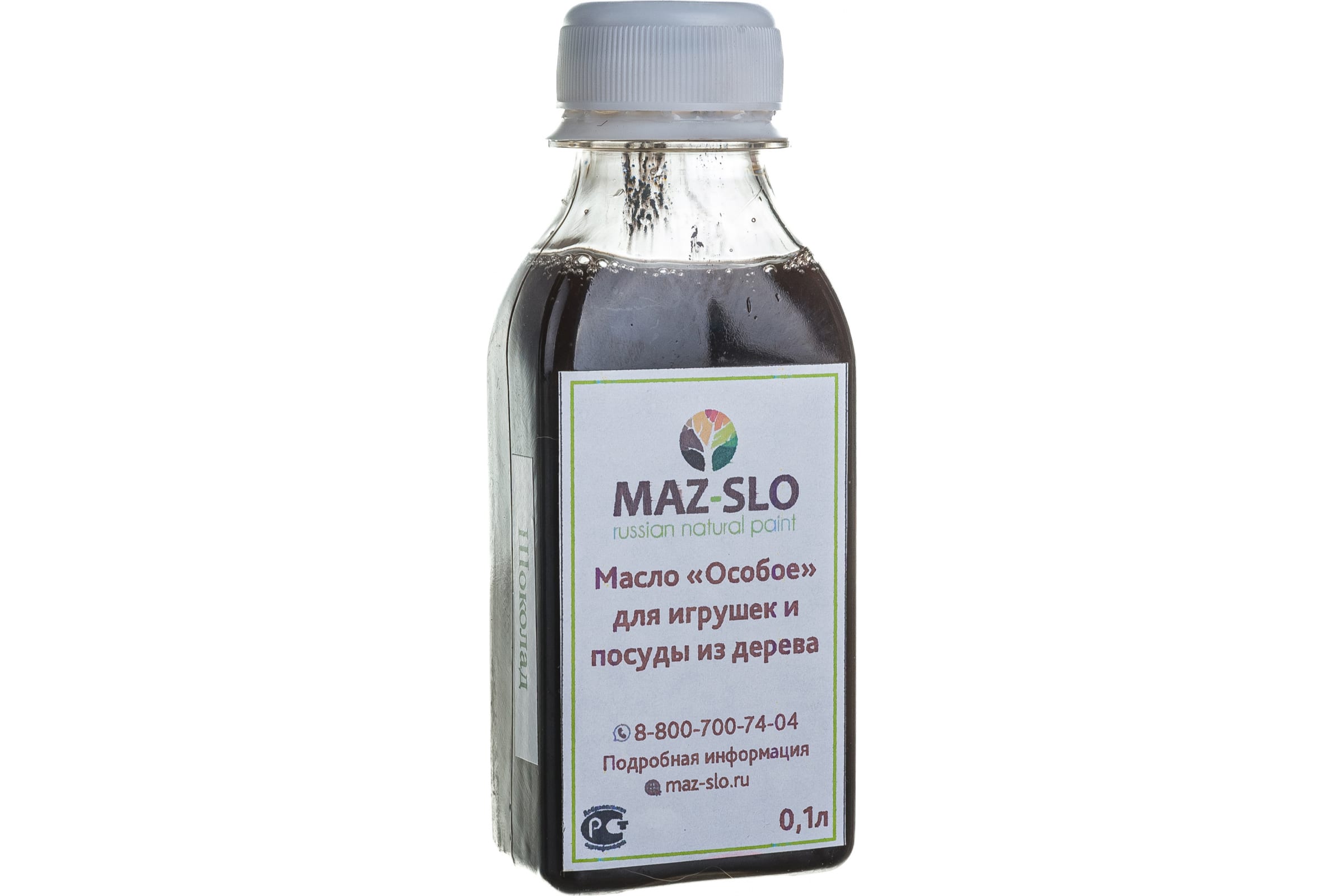 

MAZ-SLO Масло "Особое" для игрушек и посуды из дерева, цвет «Шоколад», 100 мл 8064943
