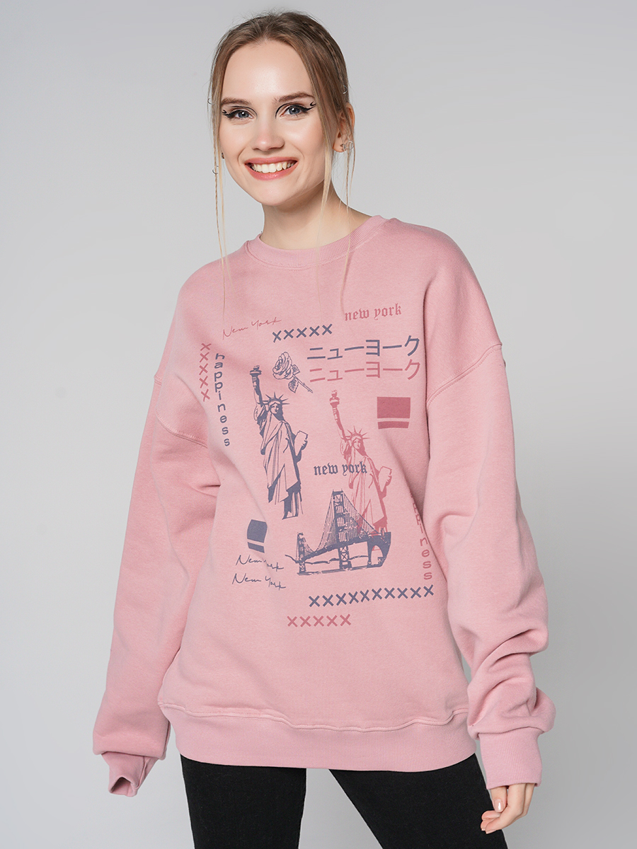 

Свитшот женский ТВОЕ 86902 цв. розовый р.M-L, 86902