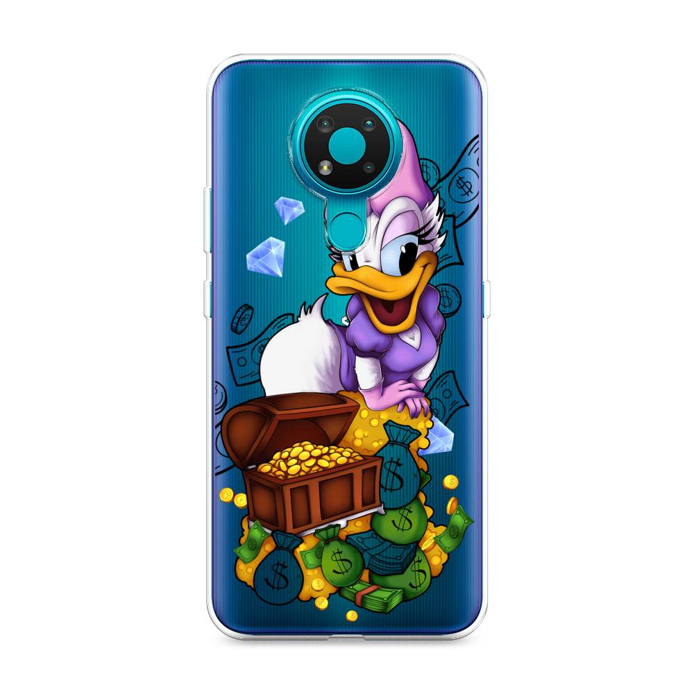 

Чехол на Nokia 3.4 "Rich Daisy Duck", Коричневый;белый;фиолетовый, 123750-6