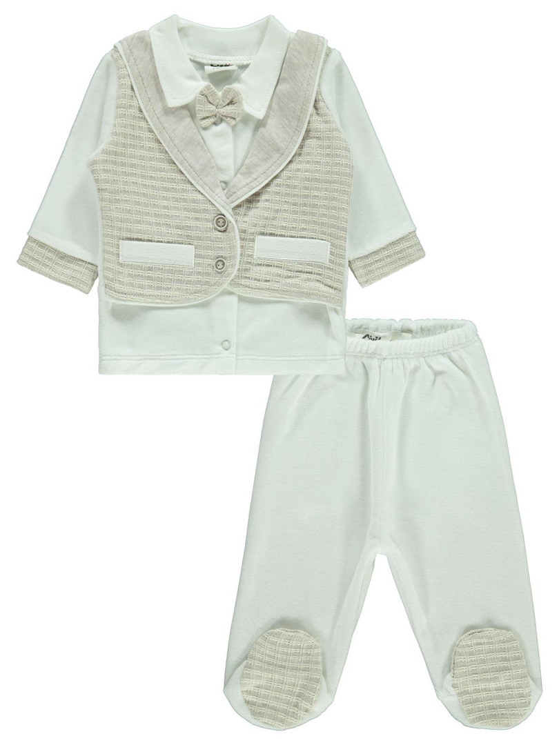 

Пижама Civil Baby 224524522K21-1 темно-коричневый 0-3 мес (доставка из-за рубежа), 224524522K21-1