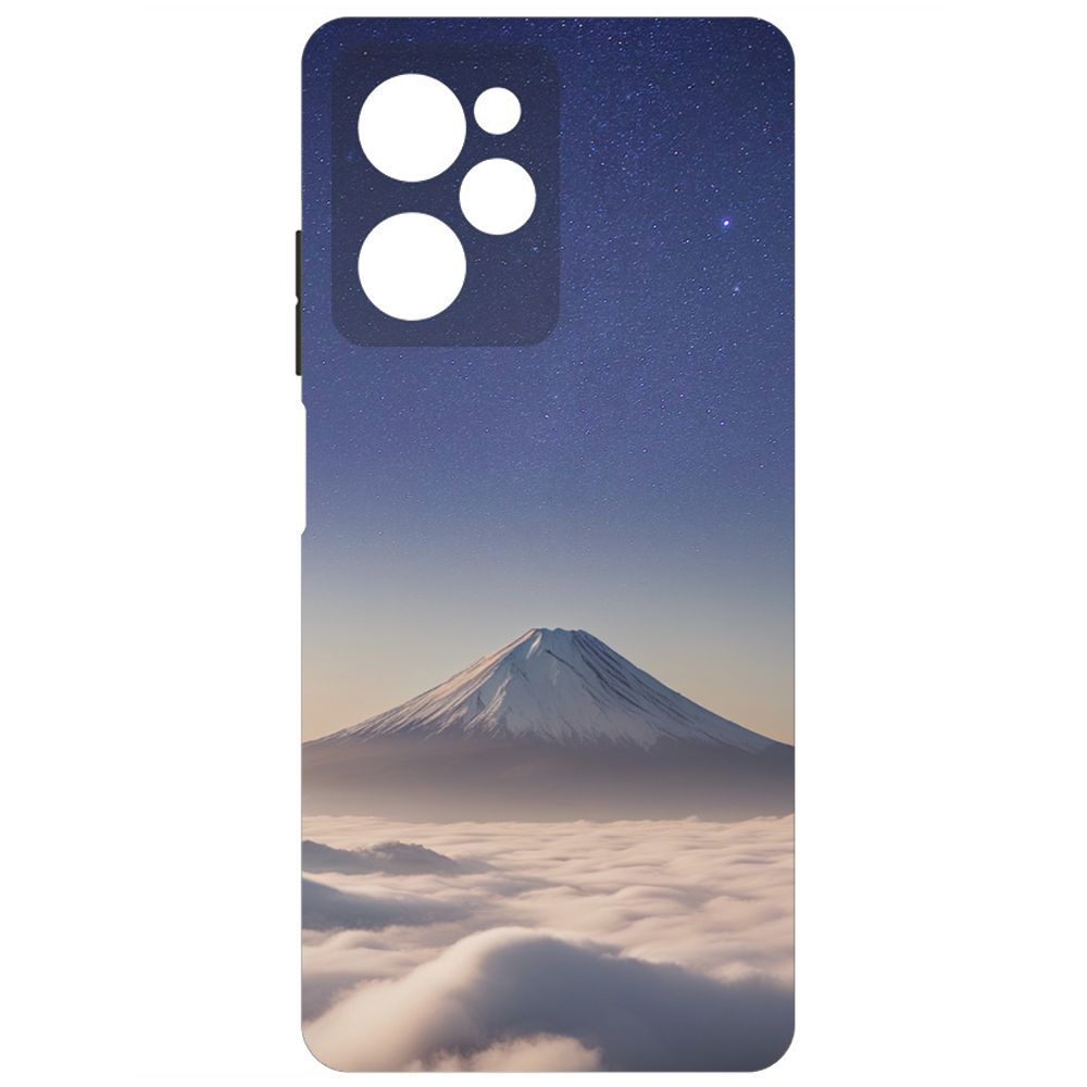 

Чехол-накладка Krutoff Soft Case Япония, Фудзияма для Xiaomi Poco X5 Pro черный