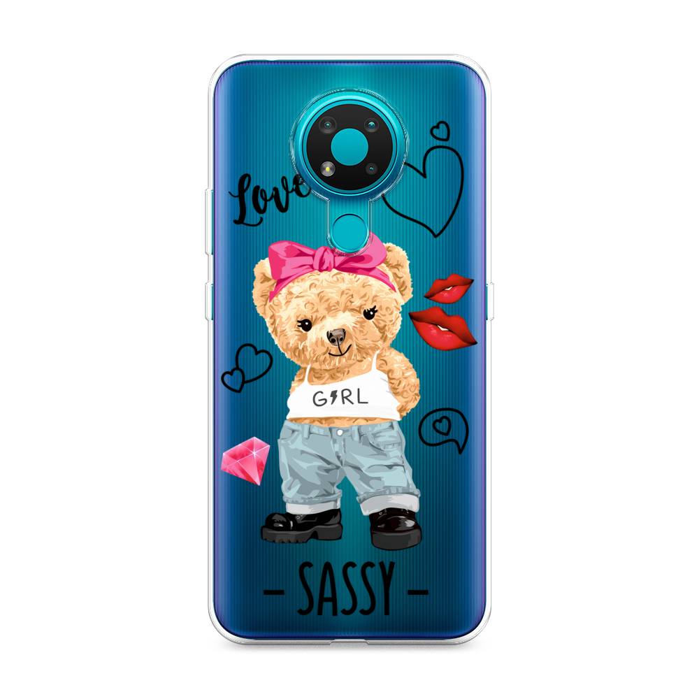 

Чехол на Nokia 3.4 "Sugar Mommy", Голубой;белый;розовый, 123750-6