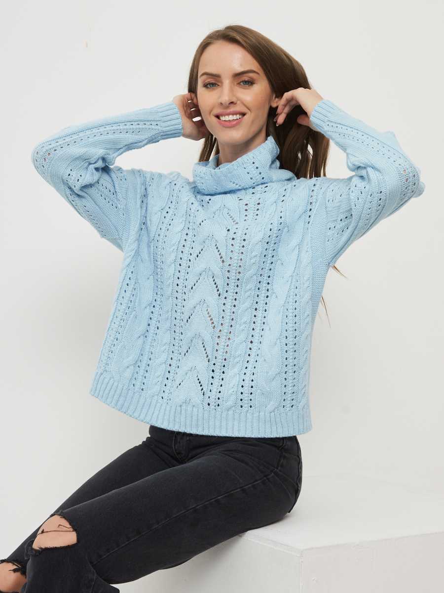 

Свитер женский VAY 5222-41235 голубой 42-44 RU, 5222-41235