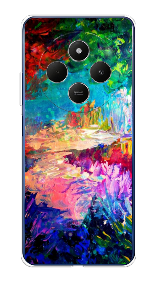 

Чехол на Xiaomi Redmi 14C/Poco C75 4G "Лес-гуашь", Синий;розовый;зеленый, 322950-1