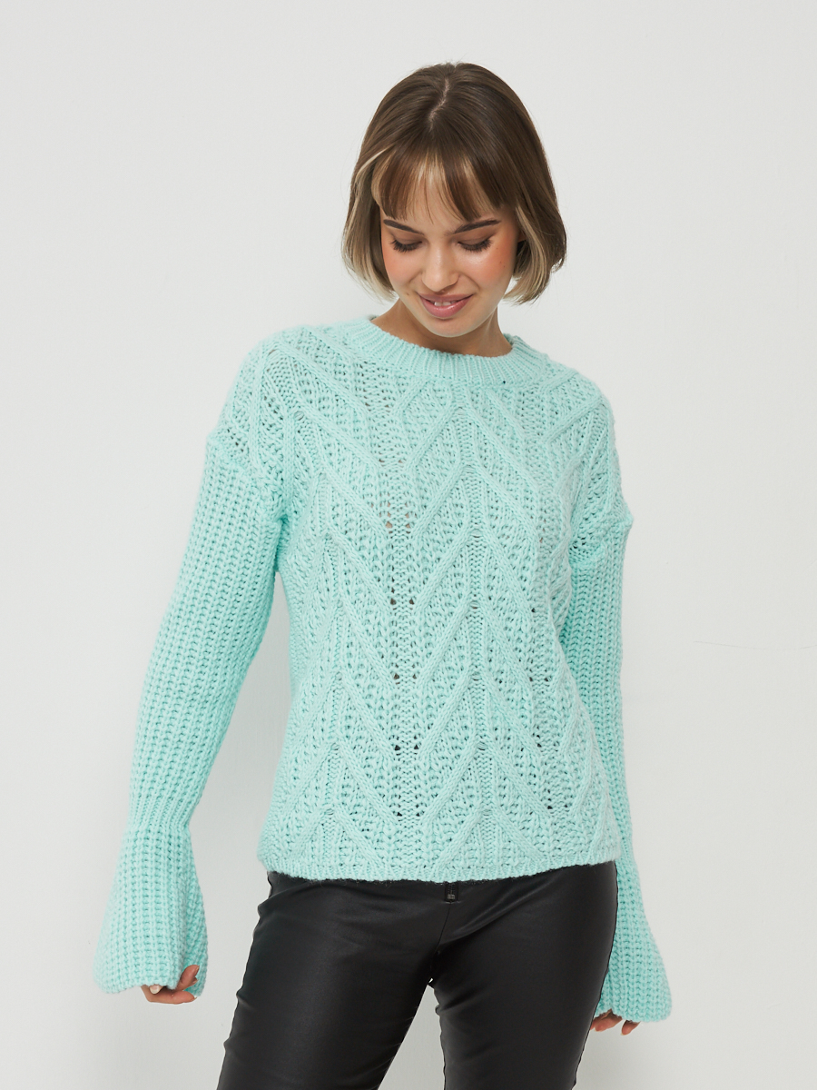 

Джемпер женский BE YOU 7222-40058 зеленый 44 RU, 7222-40058