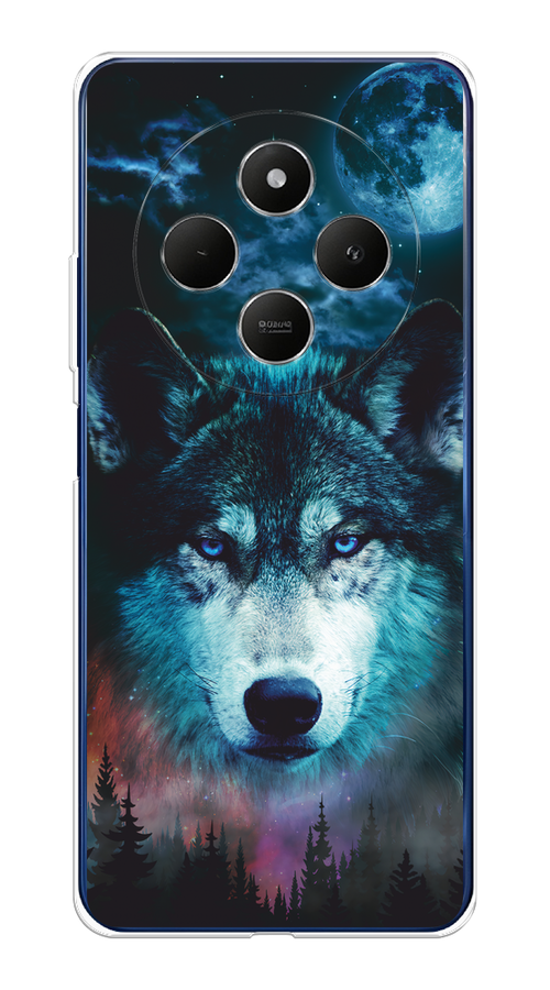 

Чехол на Xiaomi Redmi 14C/Poco C75 4G "Лунный волк", Бирюзовый;розовый;синий, 322950-1
