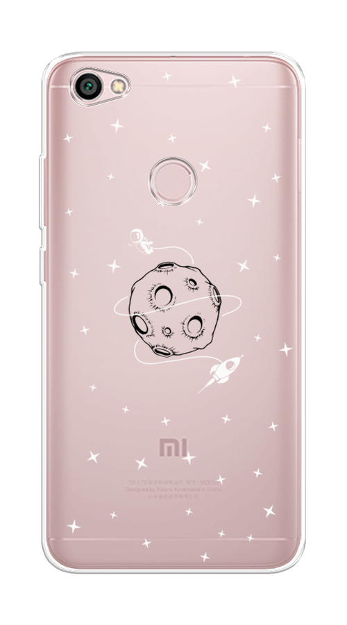 

Чехол на Xiaomi Redmi Note 5A Prime "Полет вокруг луны", Белый;серый;черный, 32950-2