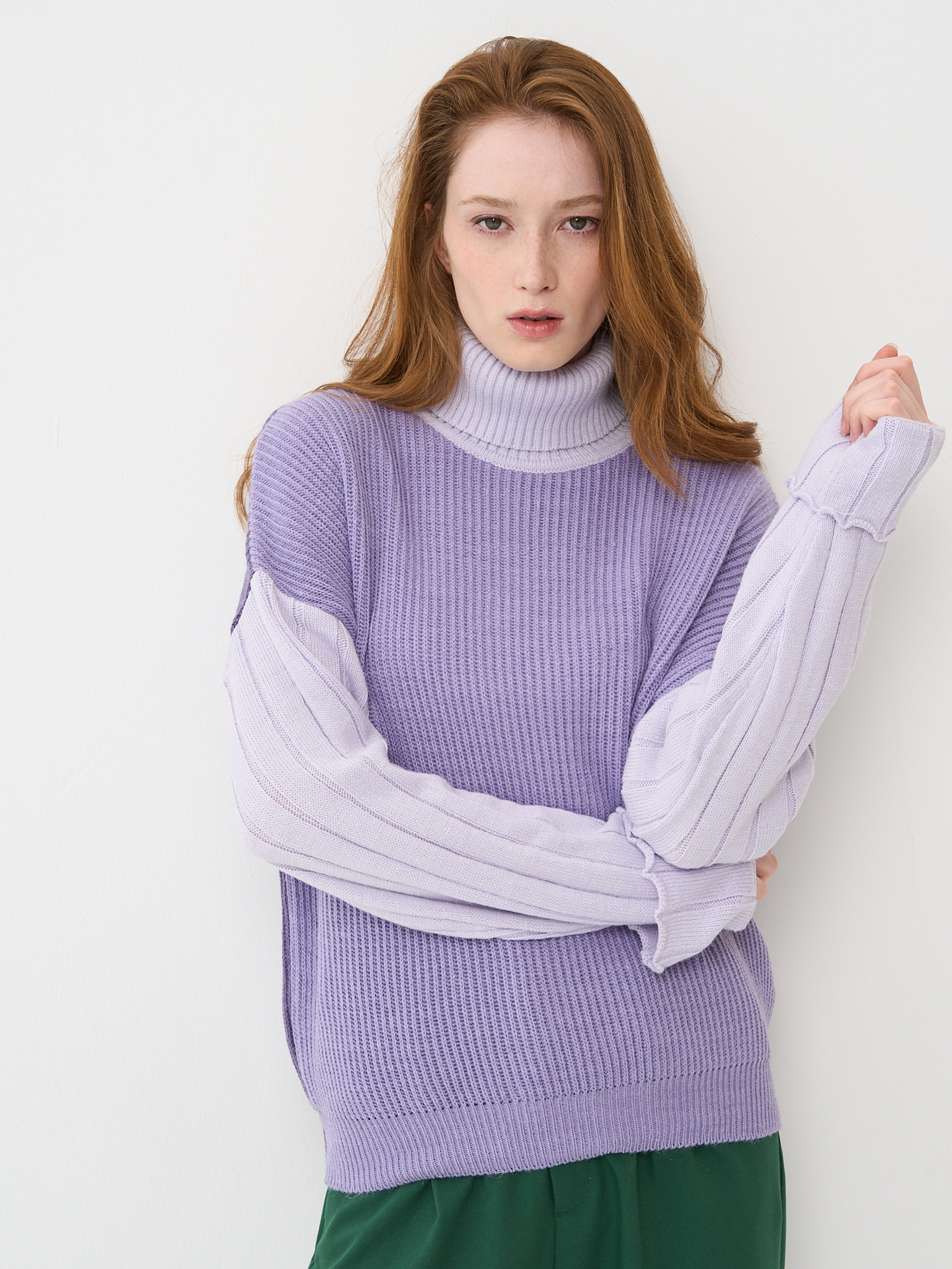 

Свитер женский BE YOU BY212-40064 фиолетовый 48 RU, BY212-40064