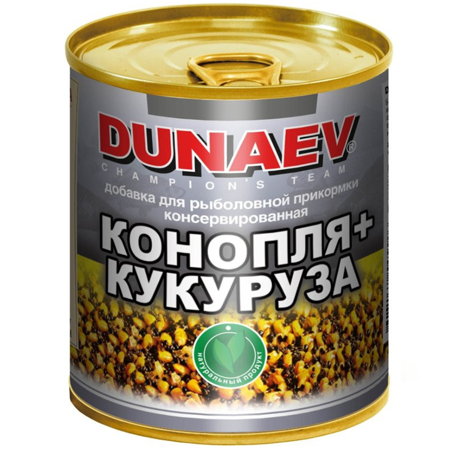 фото Добавка для прикормки dunaev металлобанка 320 мл конопля кукуруза