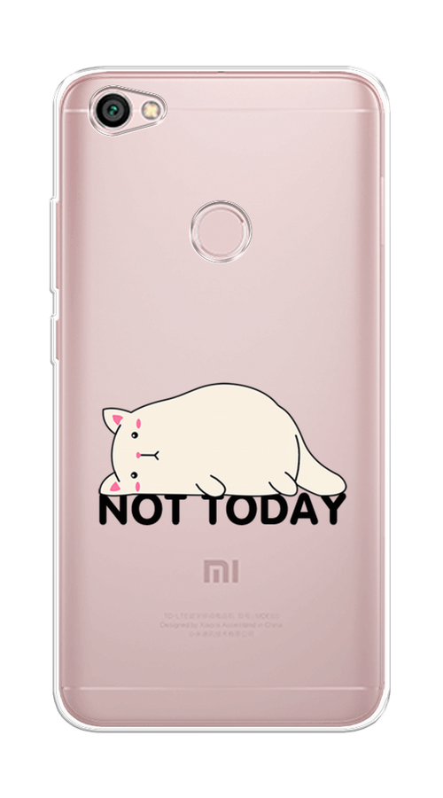 

Чехол на Xiaomi Redmi Note 5A Prime "Cat not today", Белый;розовый;черный, 32950-1