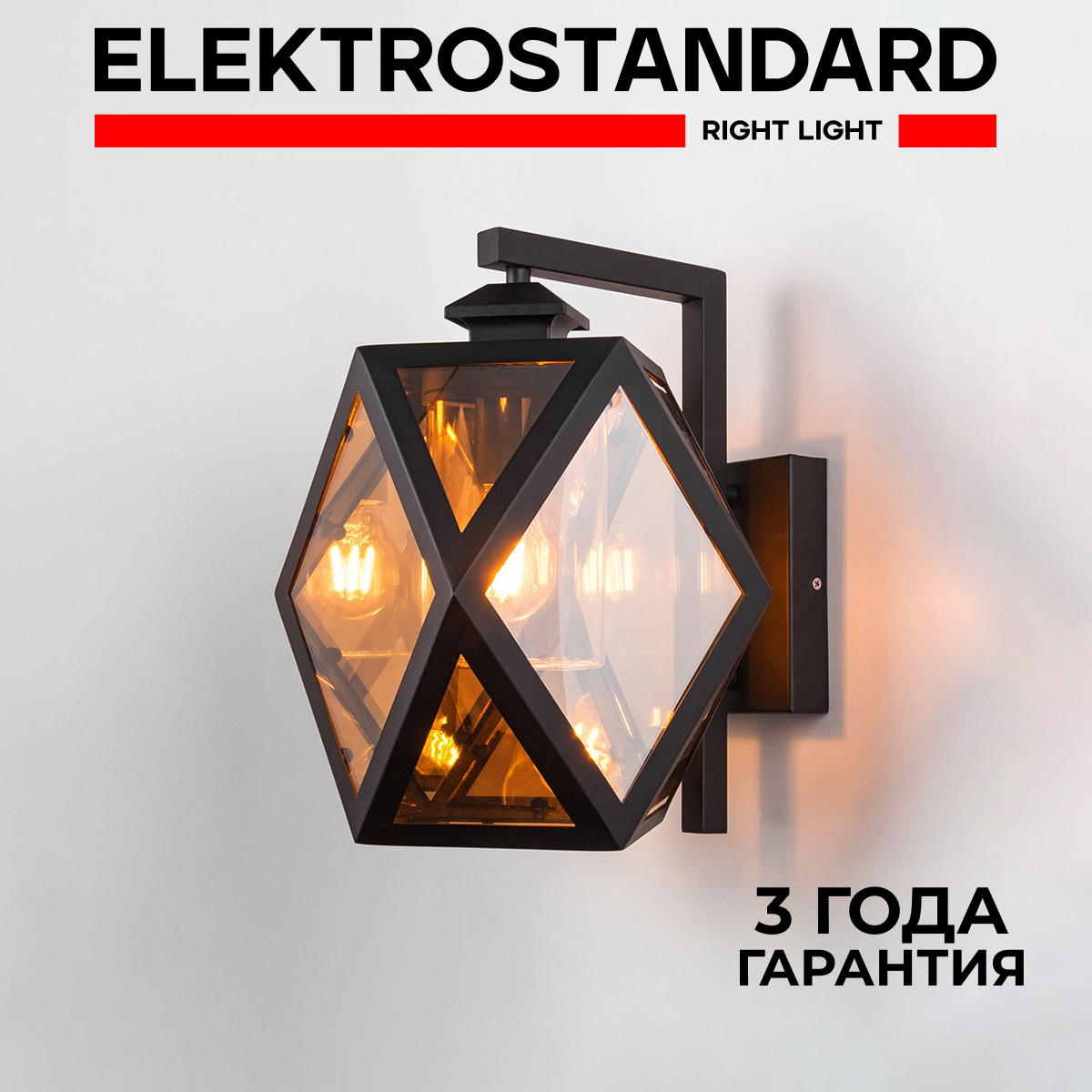 

Настенный уличный светильник Elektrostandard Ambra 35133/D Е27 IP33 чёрный, Ambra d