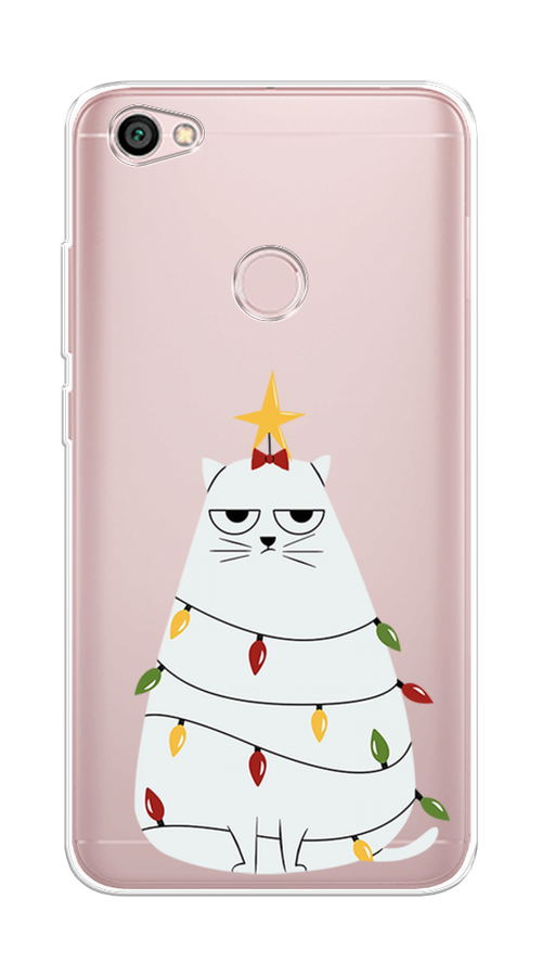 

Чехол на Xiaomi Redmi Note 5A Prime "Котик в гирлянде", Белый;красный;желтый, 32950-1