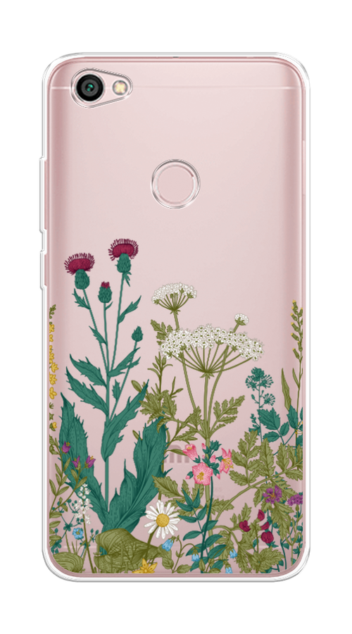 

Чехол на Xiaomi Redmi Note 5A Prime "Дикие полевые цветы", Зеленый;розовый;белый, 32950-2