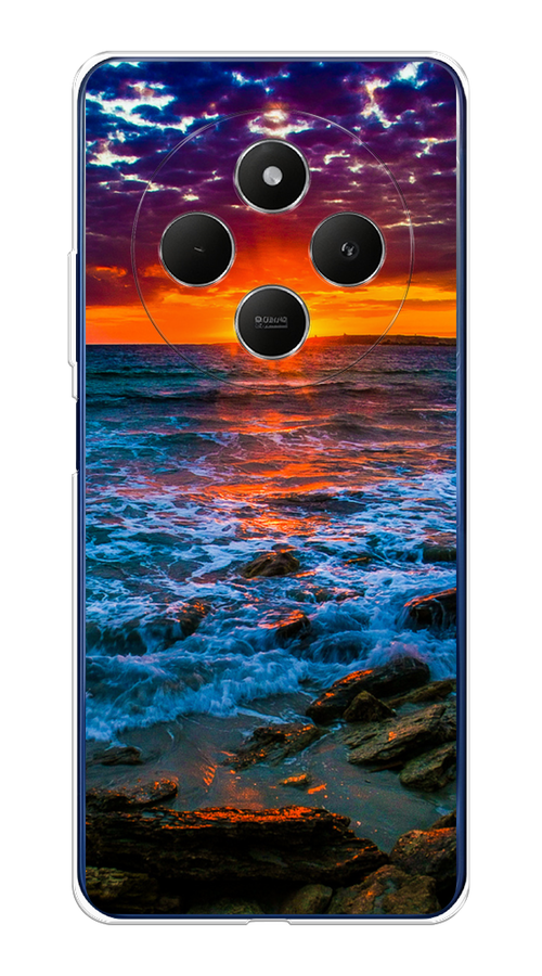 

Чехол на Xiaomi Redmi 14C/Poco C75 4G "Закат 1", Оранжевый;синий, 322950-1