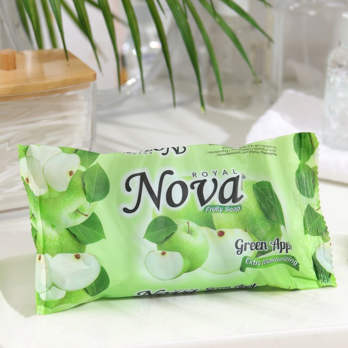 фото Туалетное мыло "nova fruity", зелёное яблоко, 150 г royal