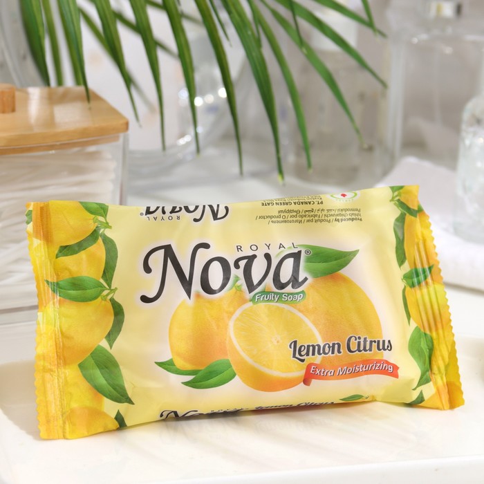 фото Туалетное мыло "nova fruity", лимонный цитрус, 150 г royal