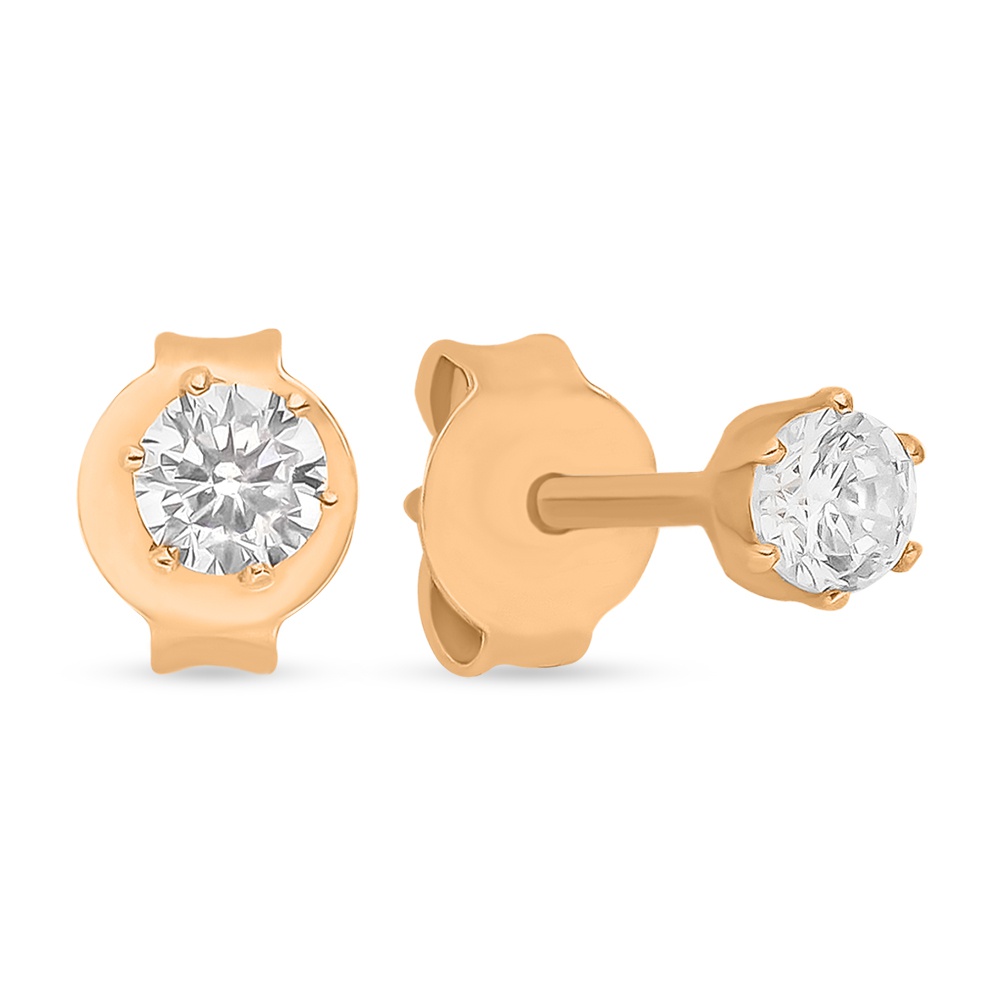 

Моносерьга из серебра с фианитом 585Gold 702008986, 702008986