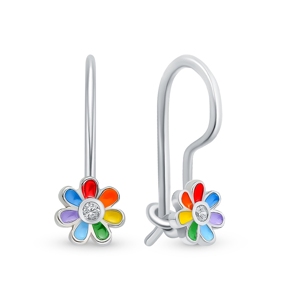 

Серьги из серебра 585Gold 902000663, фианит, 902000663