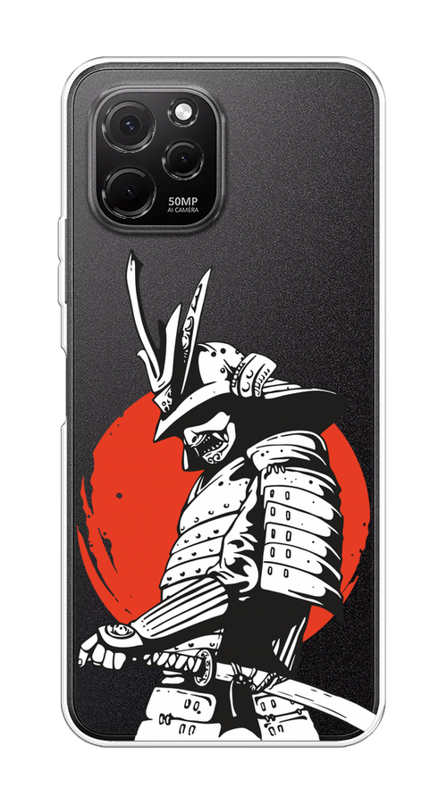 

Чехол на HuaweI Nova Y61 "Самурай с катаной", Черный;красный;белый, 6120050-1