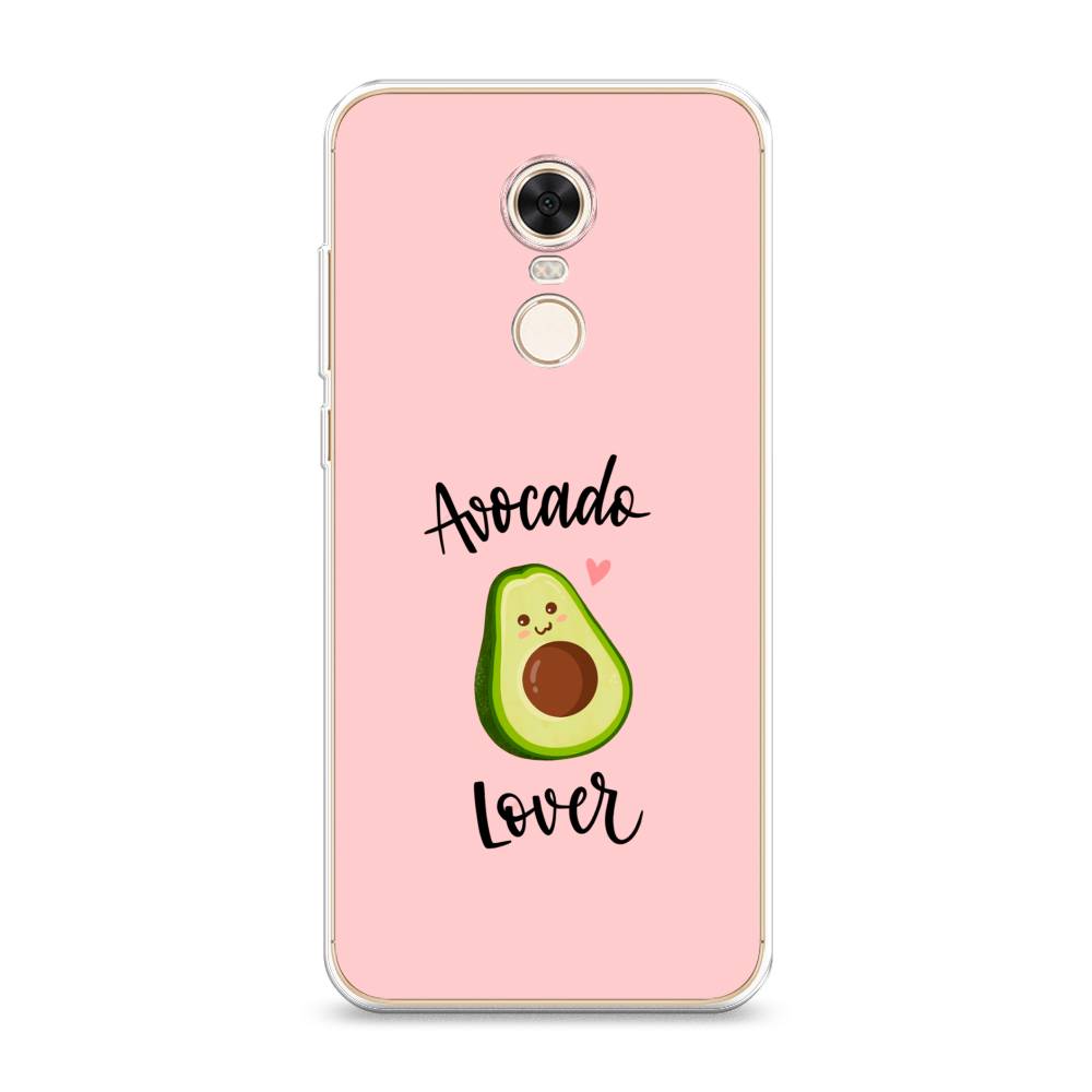 

Чехол на Xiaomi Redmi 5 Plus "Avocado lover", Розовый;зеленый, 33150-6