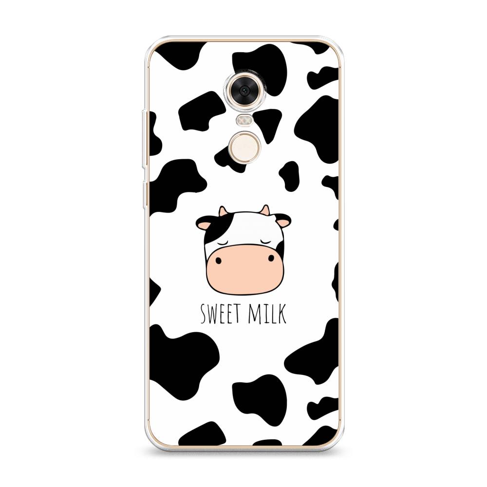 

Чехол на Xiaomi Redmi 5 Plus "Sweet milk", Розовый;белый;черный, 33150-1