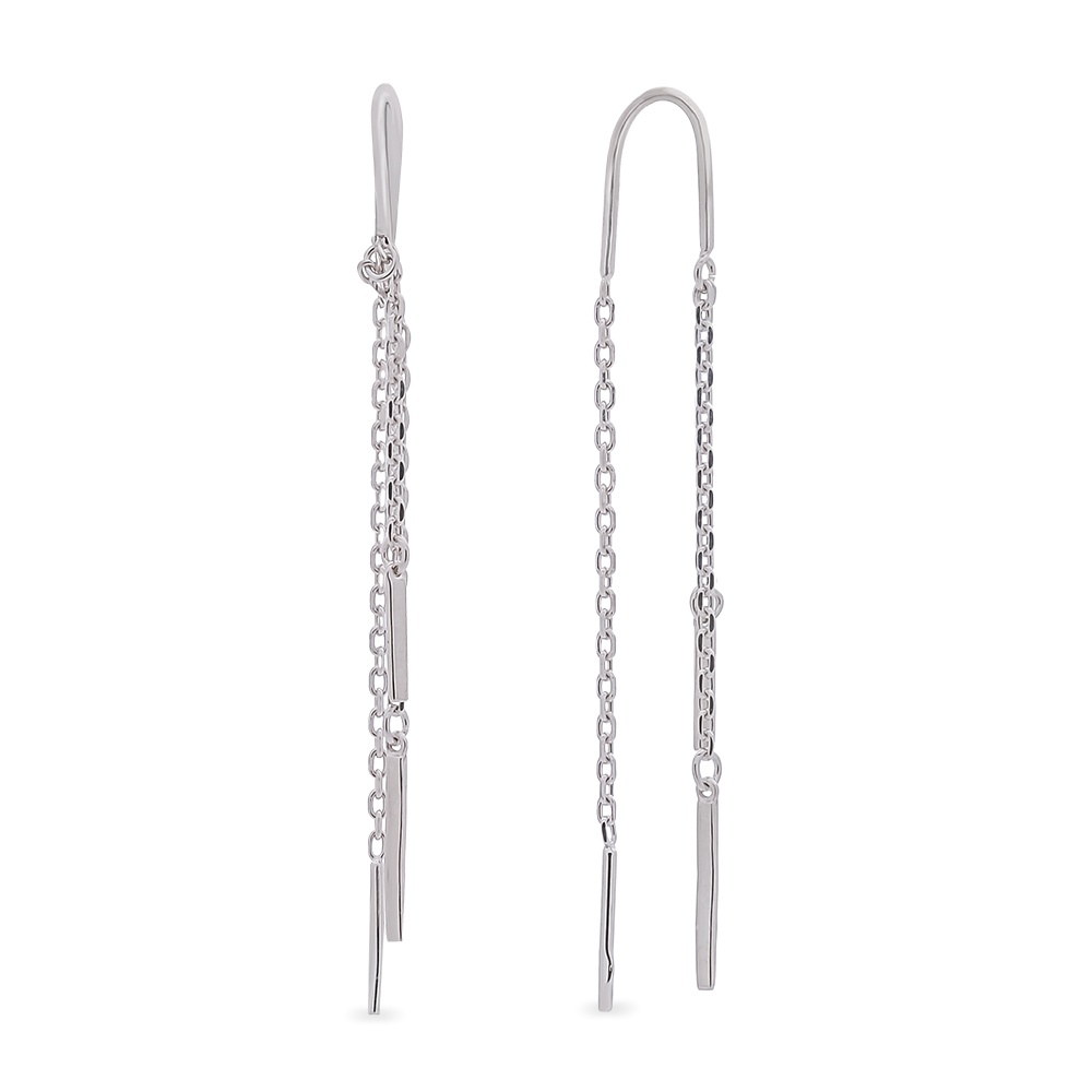 

Серьги из серебра с фианитом 585Gold 702009150, 702009150