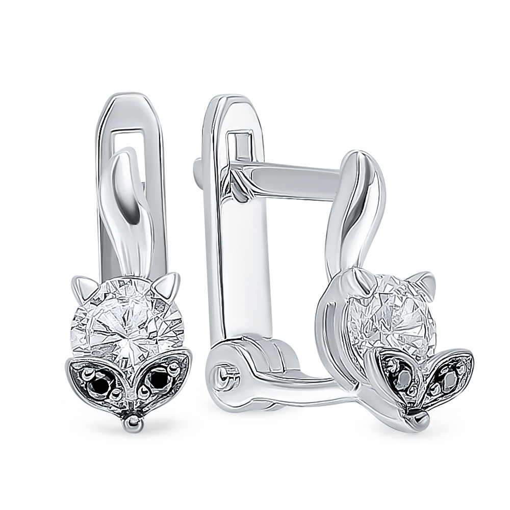 

Серьги из серебра с фианитом 585Gold 902000657, 902000657