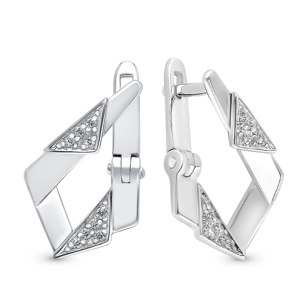 

Серьги из серебра с фианитом 585Gold 702009295, 702009295