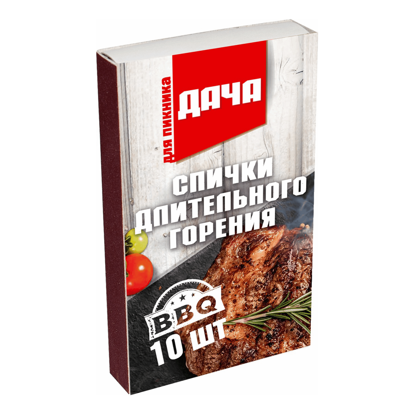 

Спички для розжига костров длительного горения Дача 10 шт, Бежевый