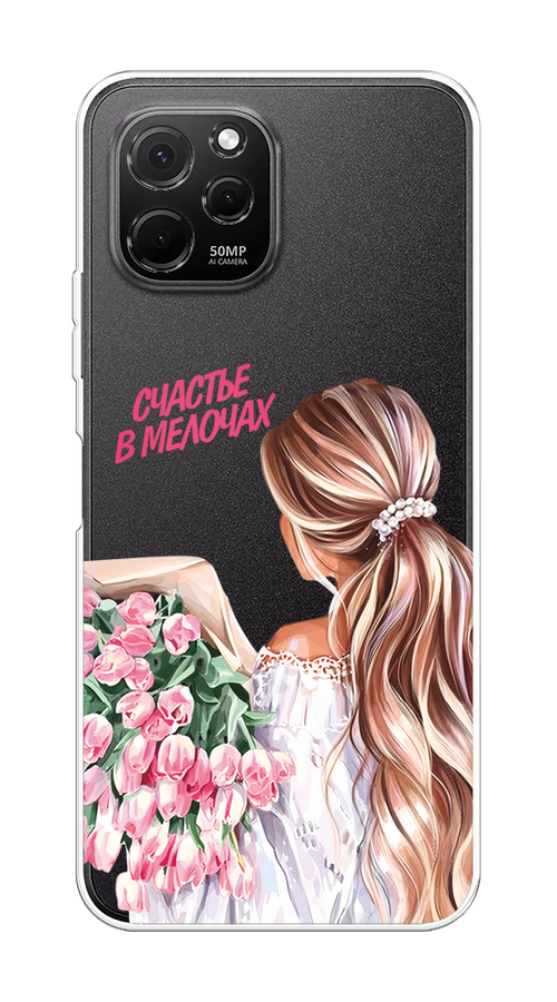 

Чехол на HuaweI Nova Y61 "Простые радости", Прозрачный;розовый;белый;бежевый, 6120050-1