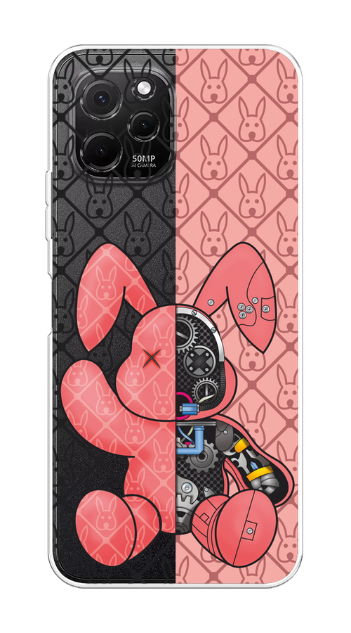 

Чехол на HuaweI Nova Y61 "Киборг-заяц розовый", Розовый;прозрачный;черный, 6120050-1