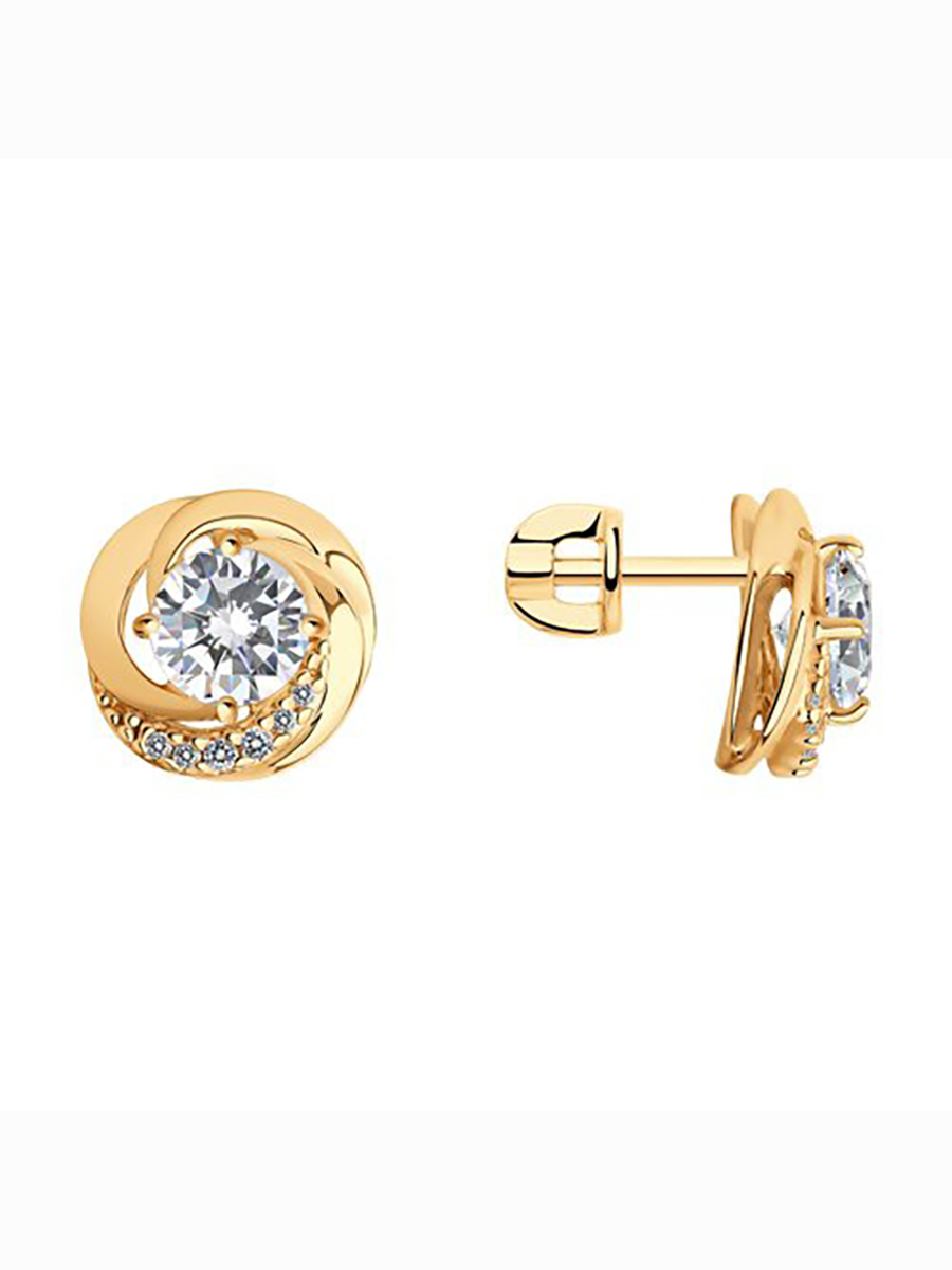 

Серьги из серебра с фианитом 585Gold 702009135, 702009135