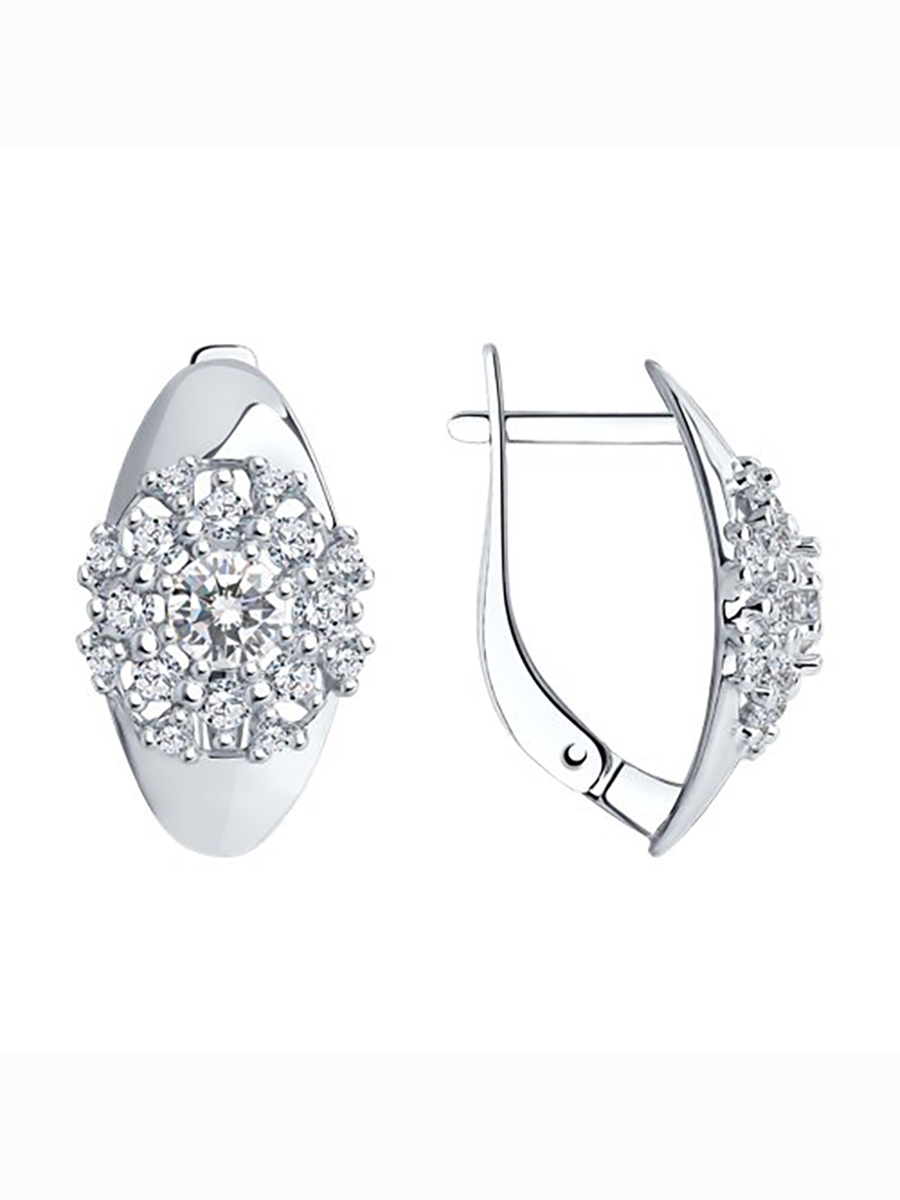 

Серьги из серебра с фианитом 585Gold 702009158, 702009158