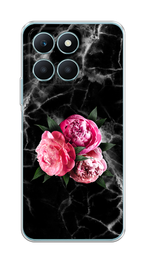 

Чехол на Honor X6A "Букет на черном мраморе", Черный;серый;розовый;зеленый;белый, 6122050-1