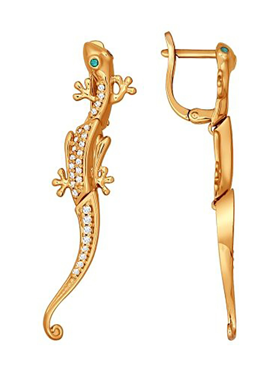 

Серьги из серебра с фианитом 585Gold 702009189, 702009189