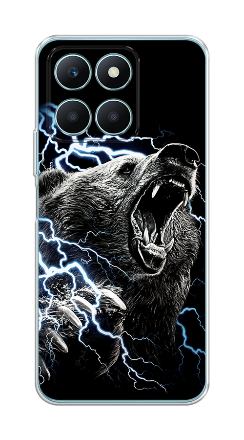 

Чехол на Honor X6A "Гроза и медведь", Черный;серый;серебристый, 6122050-1