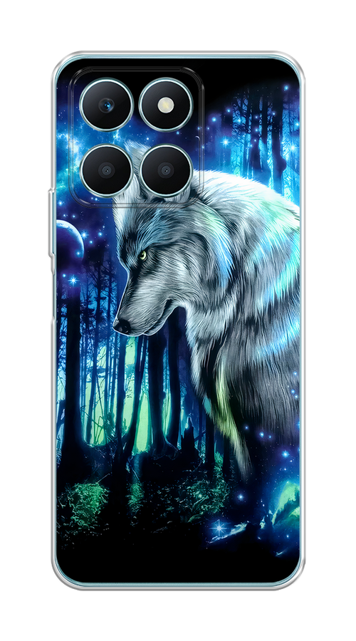 

Чехол на Honor X6A "Сказочный волк", Синий;серебристый;черный, 6122050-1