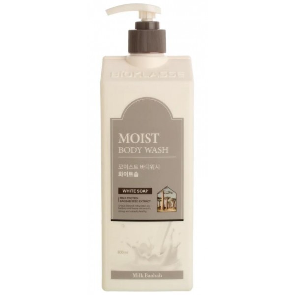 Гель для душа MilkBaobab moist body wash - White Soap 800 мл