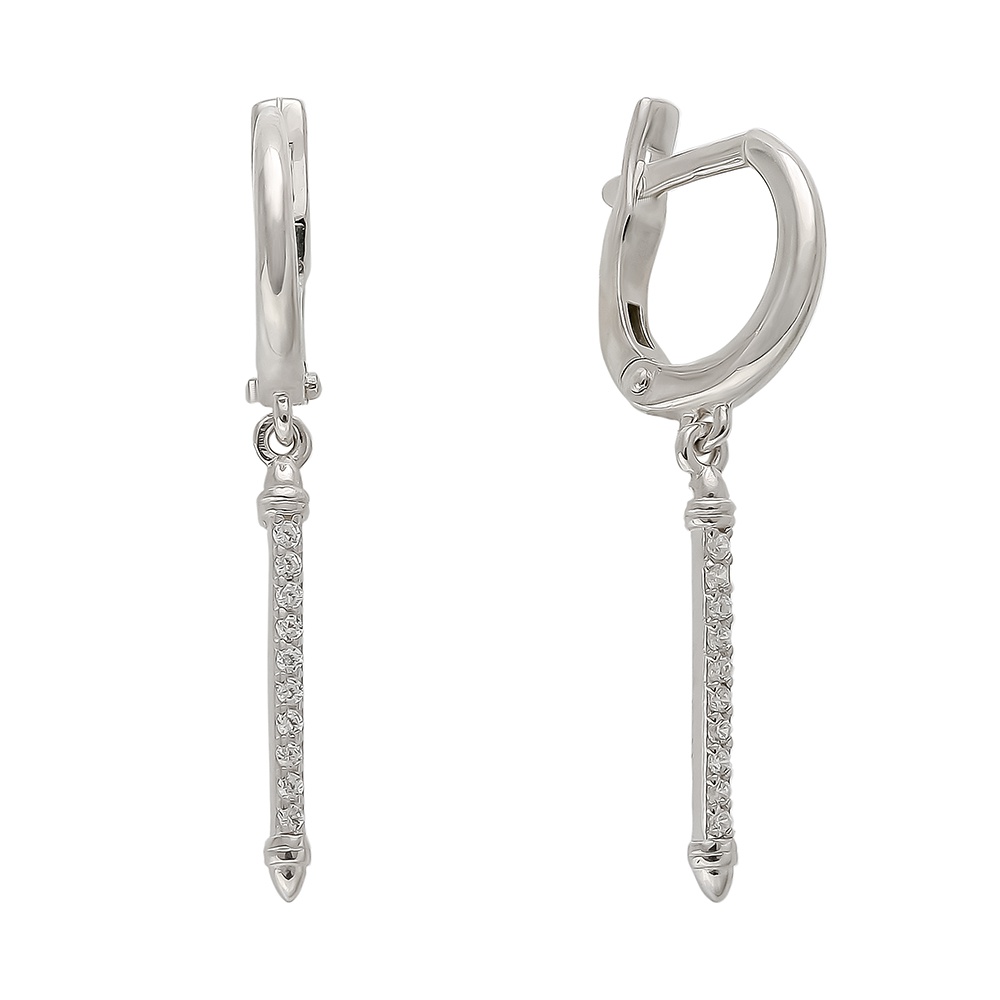 

Серьги из серебра с фианитом 585Gold 702009455, 702009455