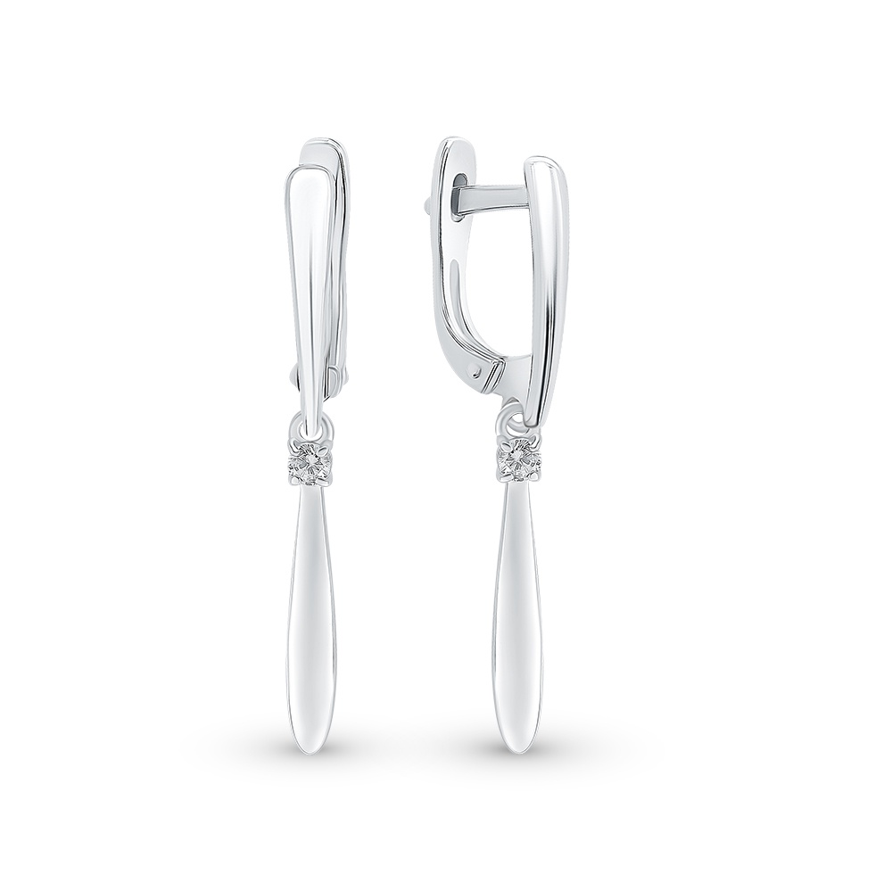

Серьги из серебра с фианитом 585Gold 702009457, 702009457