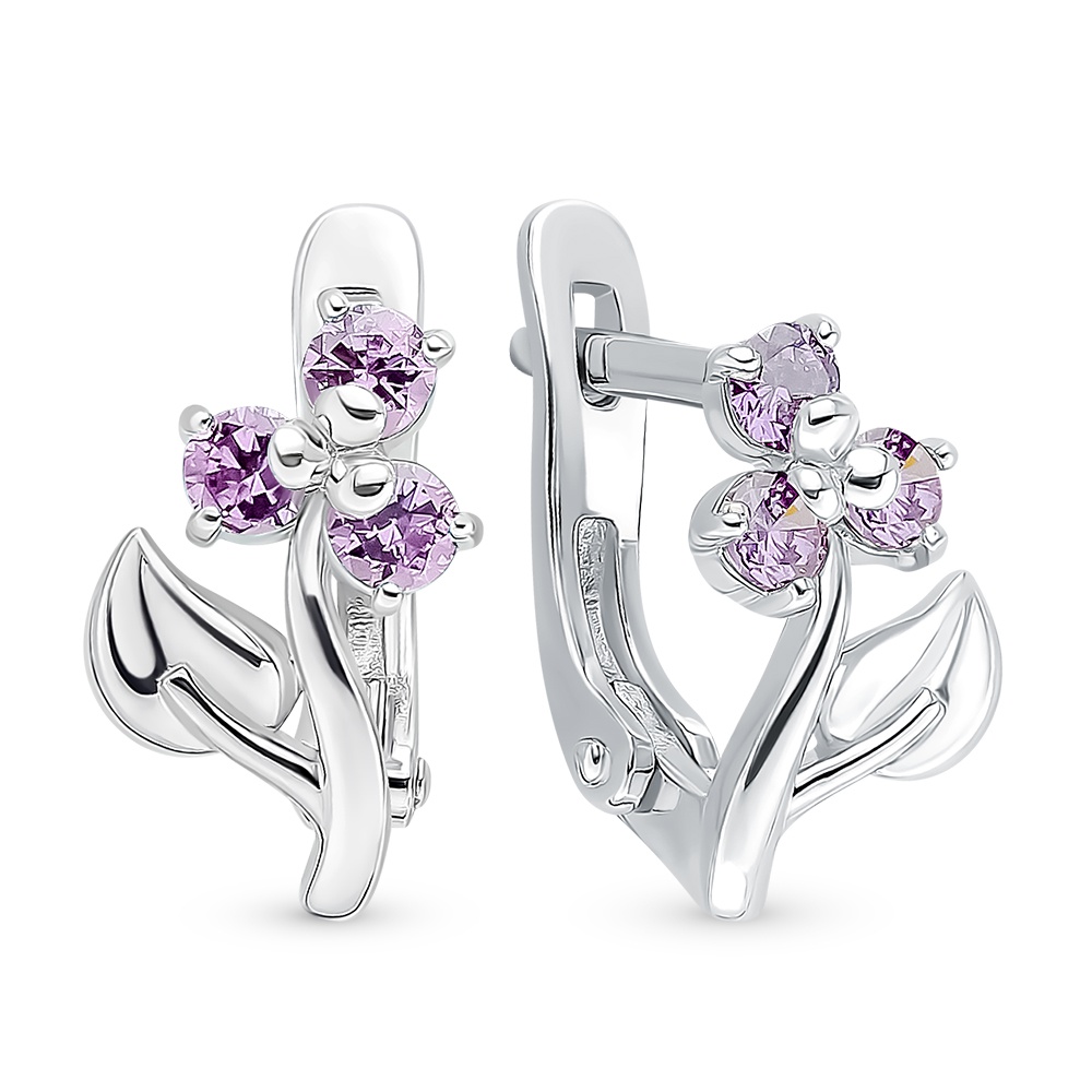 

Серьги из серебра с фианитом 585Gold 702009665, 702009665