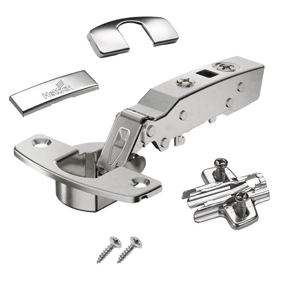 

Комплект петли HETTICH Sensys 8645I 110, накладная с доводчиком, Серебристый