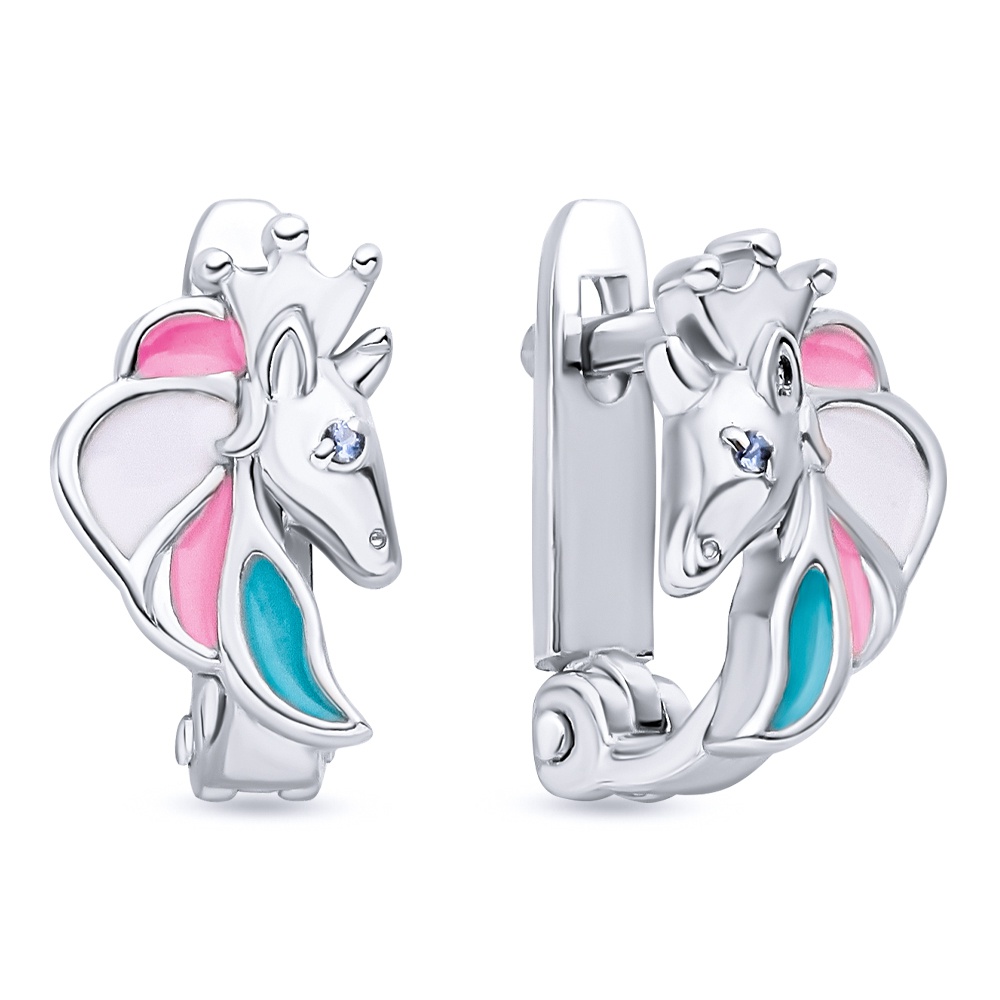 

Серьги из серебра с фианитом 585Gold 902000732, 902000732