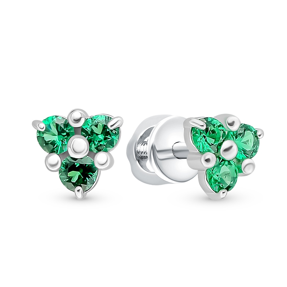 

Серьги из серебра 585Gold 702009397, фианит, 702009397